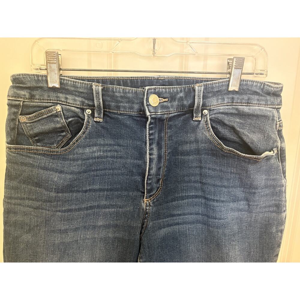 Chico's Jeans Women's 0.5r (US 6r) Blue Boyfriend Ankle Stretch Casual Pants - Picture 3 of 5